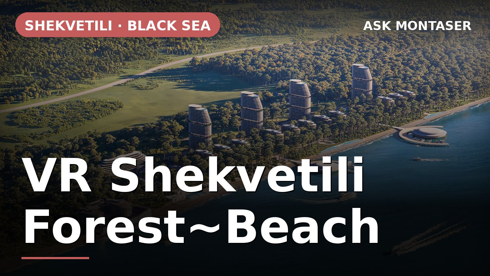 VR Shekvetili Forest~Beach project visual